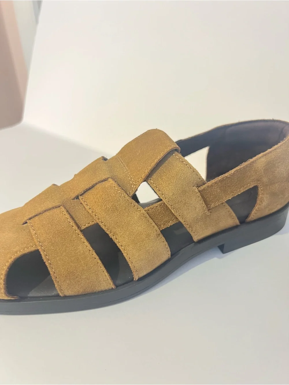 ZARA Men's / Boys Suede Fisherman Sandals in Tan / Brown. 7 (40)